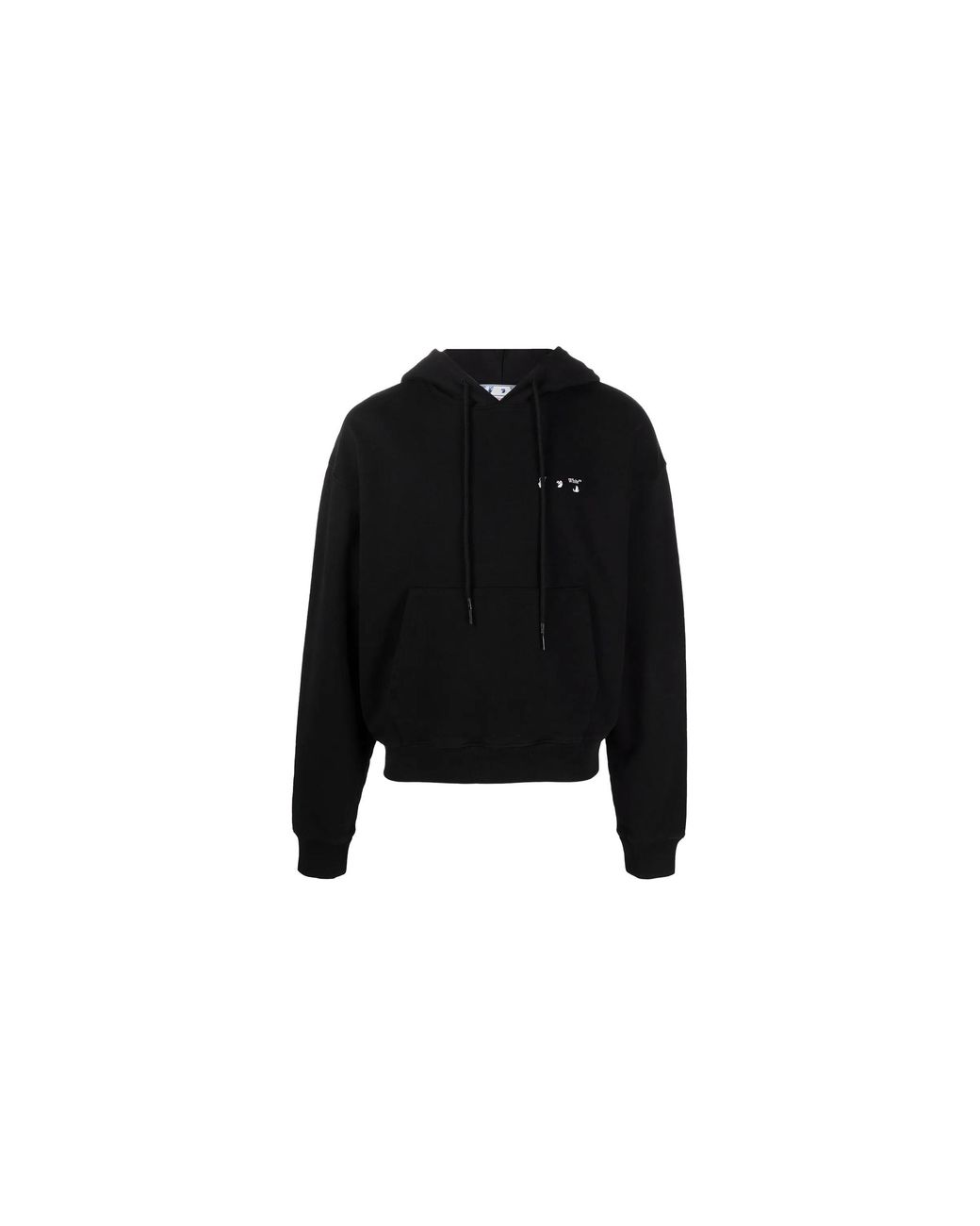 Off-White c/o Virgil Abloh Black Caravag Paint Over Hoodie Ombb037C99Fle0041001" for men