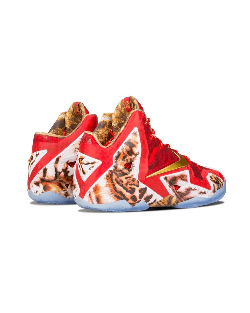Nike Red Lebron 11 Premium "2k14" Shoes for men