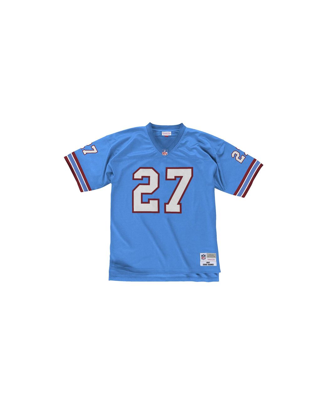 Mitchell & Ness Blue Nfl Legacy Jersey Oilers 1997 Eddie George "Oilers" Lgjygs18479 Toiltbl97Egr" for men