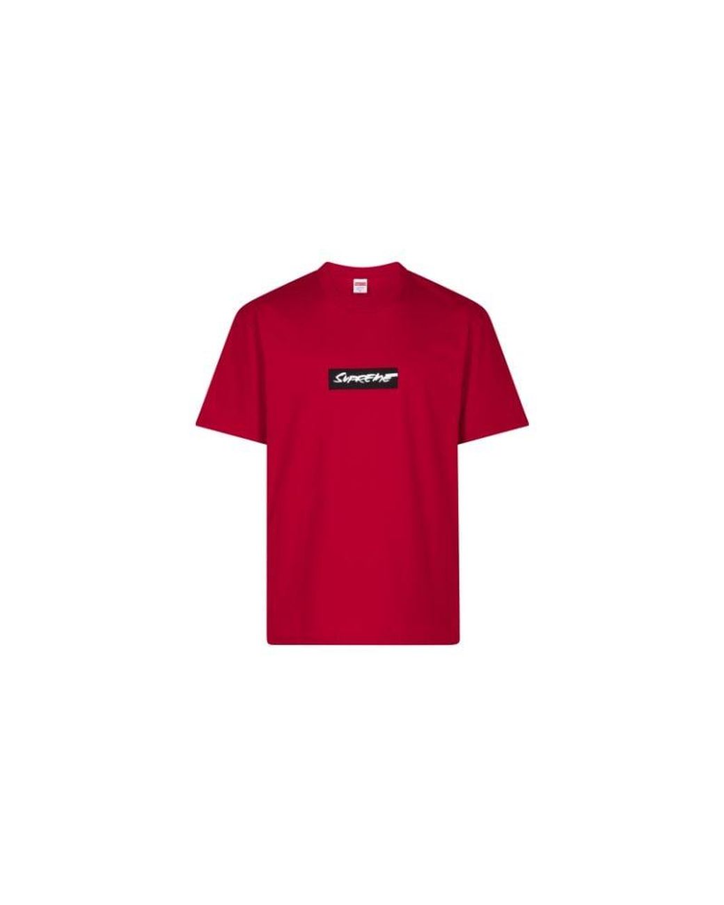 Supreme red cheap logo t shirt