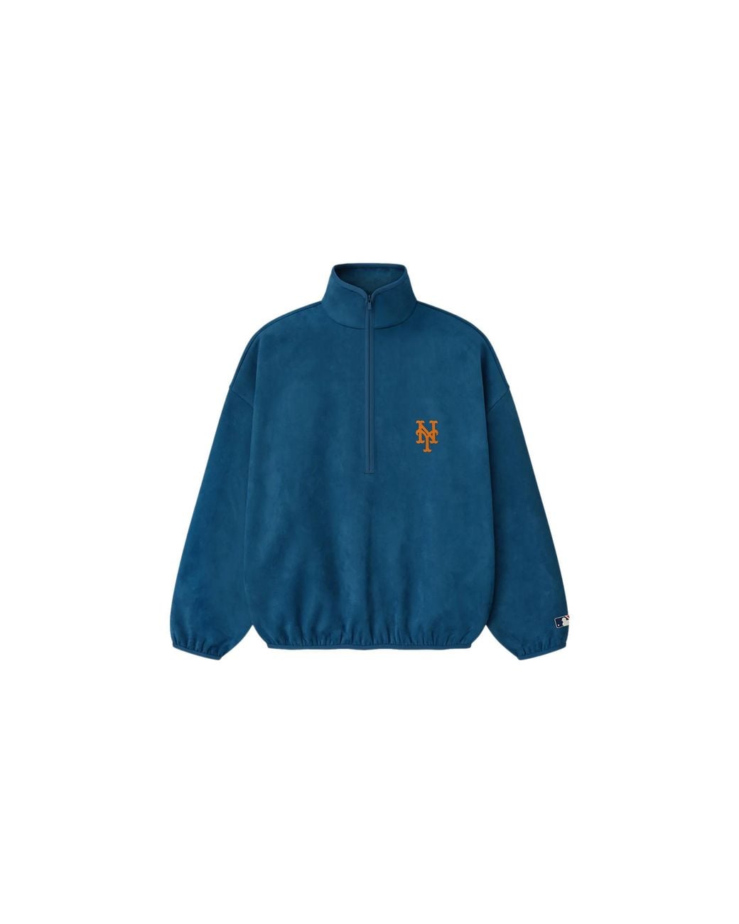 Fear Of God Blue Mets Suede Fleece Modern Half Zip Sapphire" 202Ml256018F" for men