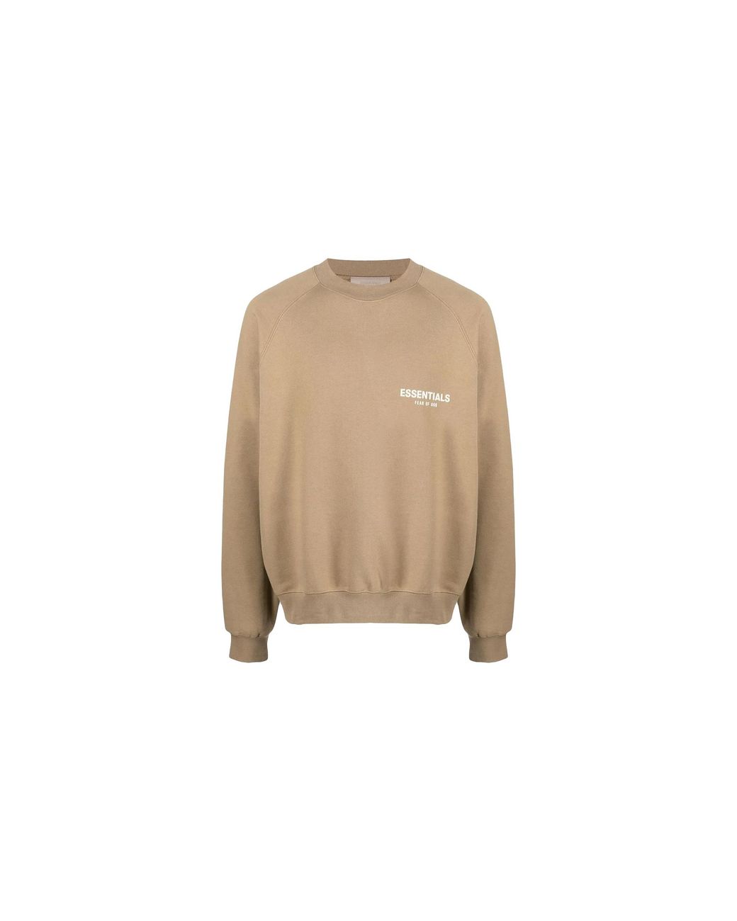 Fear Of God Black Essentials Crewneck Sweatshirt "Oak" 192Bt212045F" for men