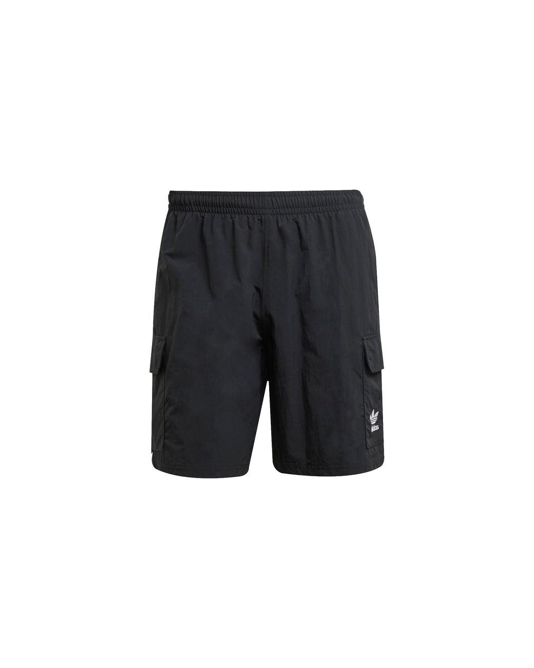 Adidas Black Trefoil Essentials Woven Cargo Shorts Jd0406" for men