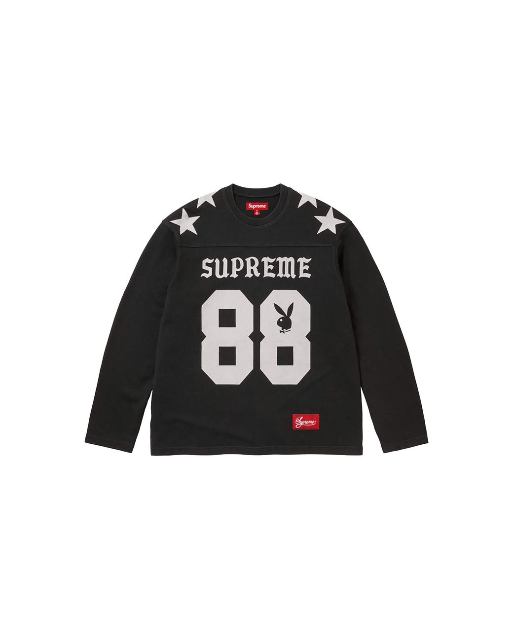 Supreme Black Playboy L/S Football Top "Ss26
