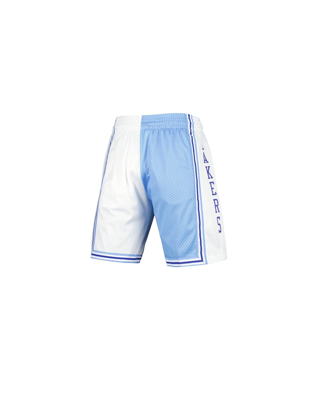Mitchell & Ness Blue Split Swingman Shorts "Nba La Lakers 1996" Smsh4855 Lal96Pppblwh" for men