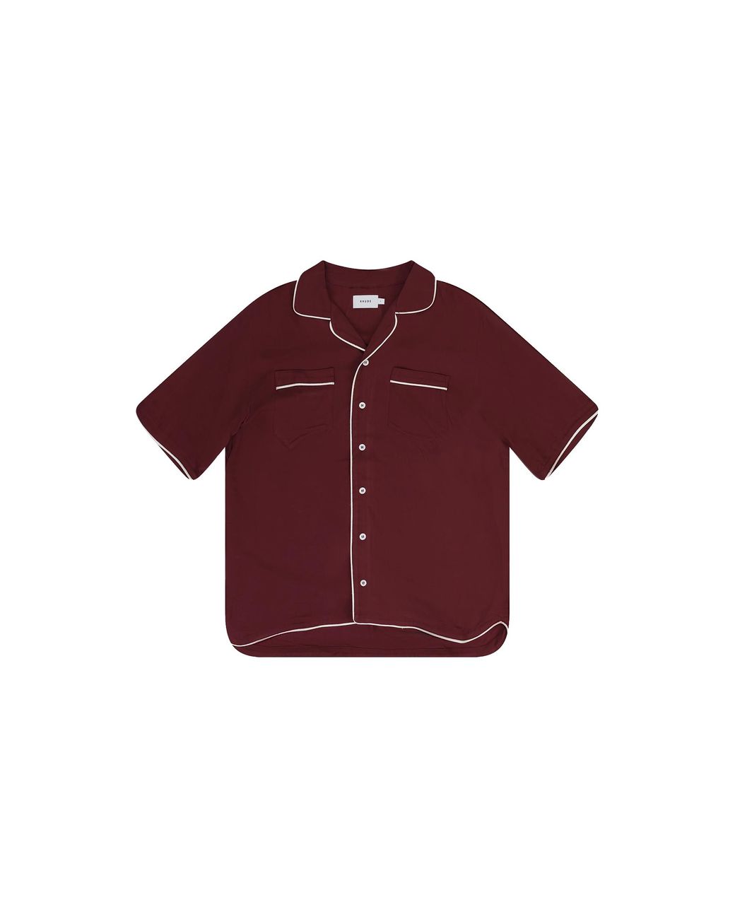 Rhude Red Pajama Shirt Rhss22Sr13092127 Mrn" for men