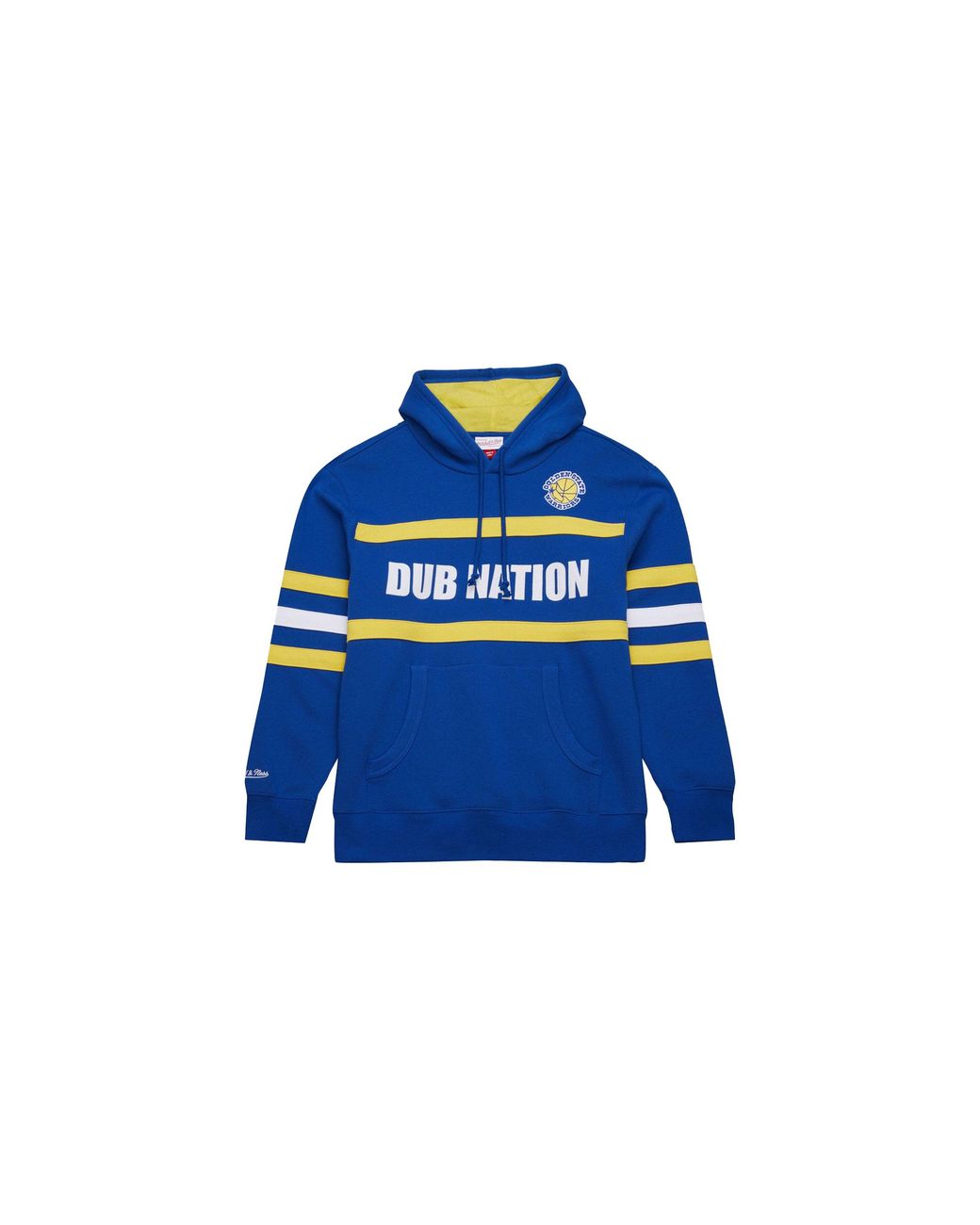 Mitchell & Ness Blue Nba Head Coach Hoodie Vintage Logo Warriors "Royal" Th8072 Gswroya" for men