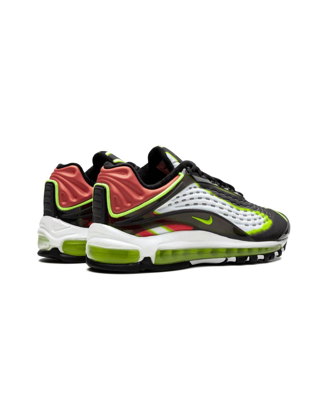 Nike Black Air Max Deluxe "Volt/Habanero" Aj7831 003" for men