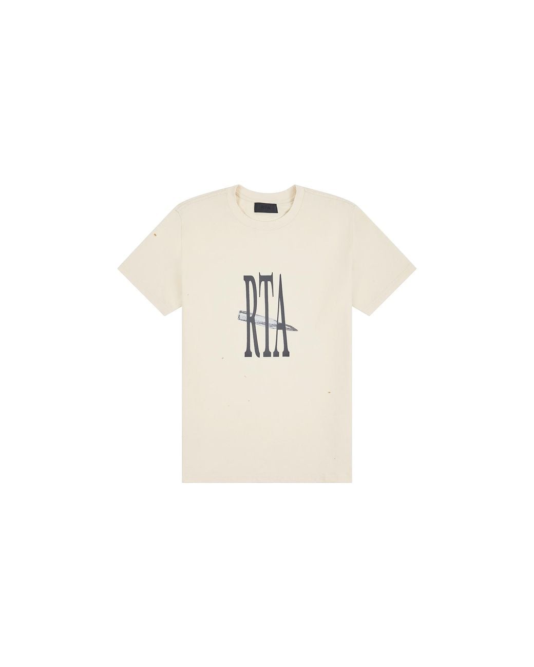RTA Black Liam Short Sleeve T-Shirt "Bone Curva Photo" Mcvuk911 T1192Bocvp" for men