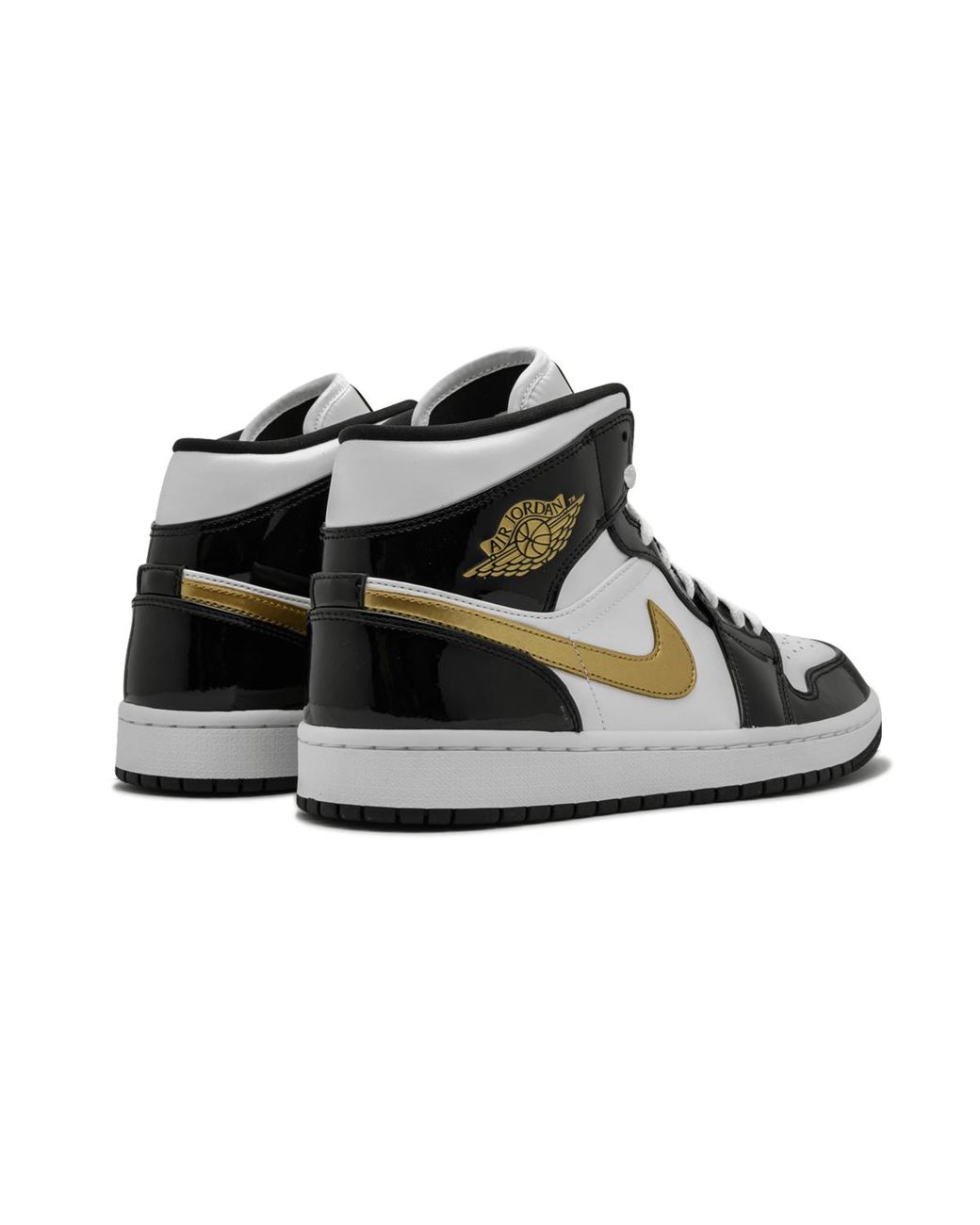 Nike Black Air 1 Mid Se Patent Leather" 852542 007" for men