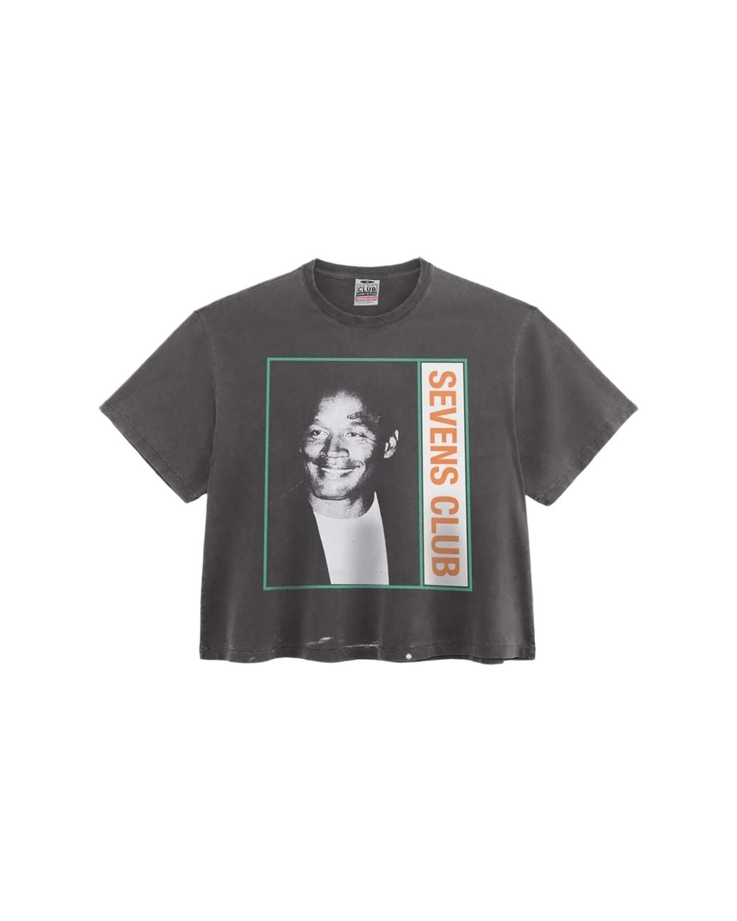Triple Sevens Black Free Oj T-Shirt "Faded" Ts7084" for men