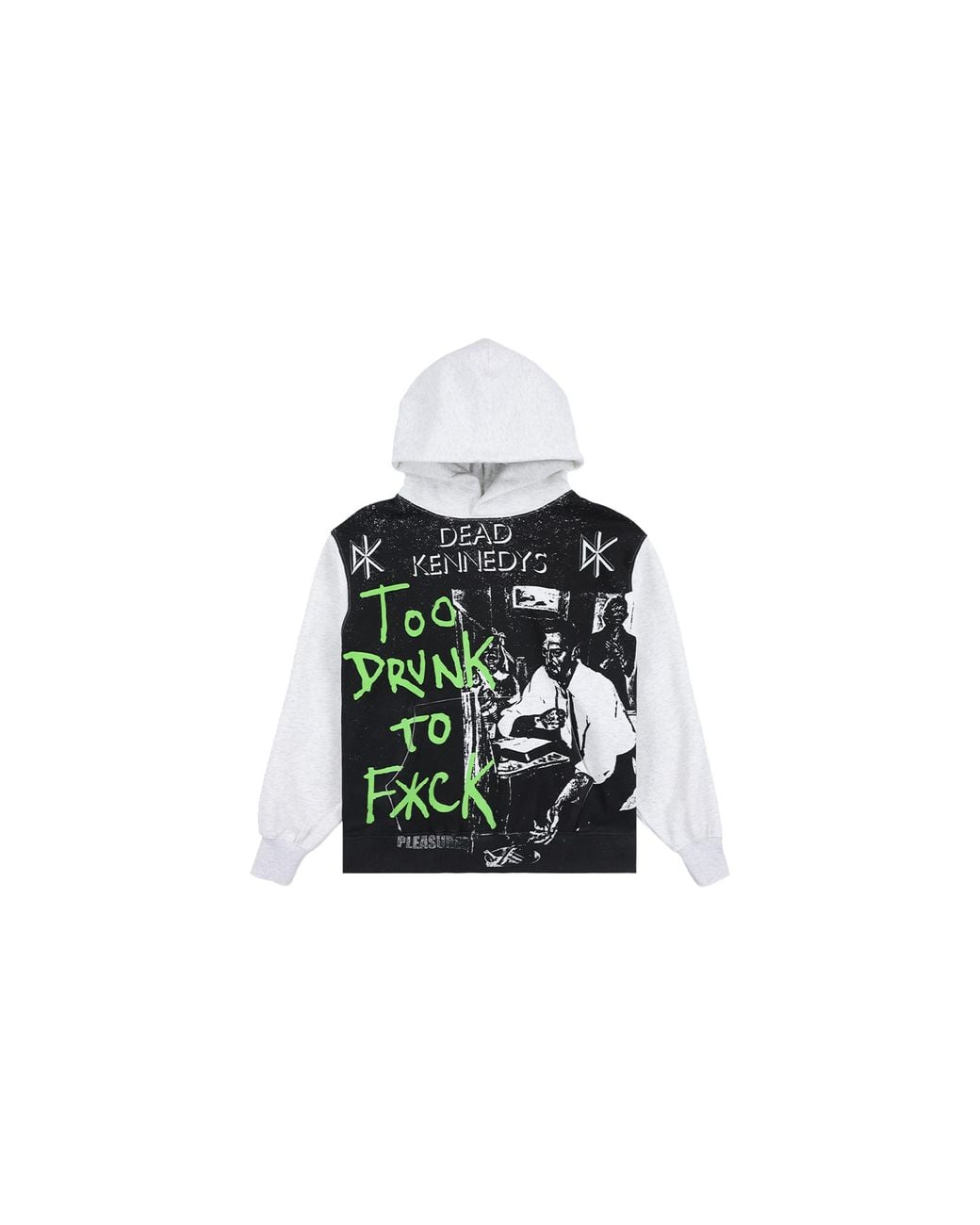 Pleasures Black Dead Kennedys Tdtf Pullover Hoodie "Ash" P26Fdk003" for men