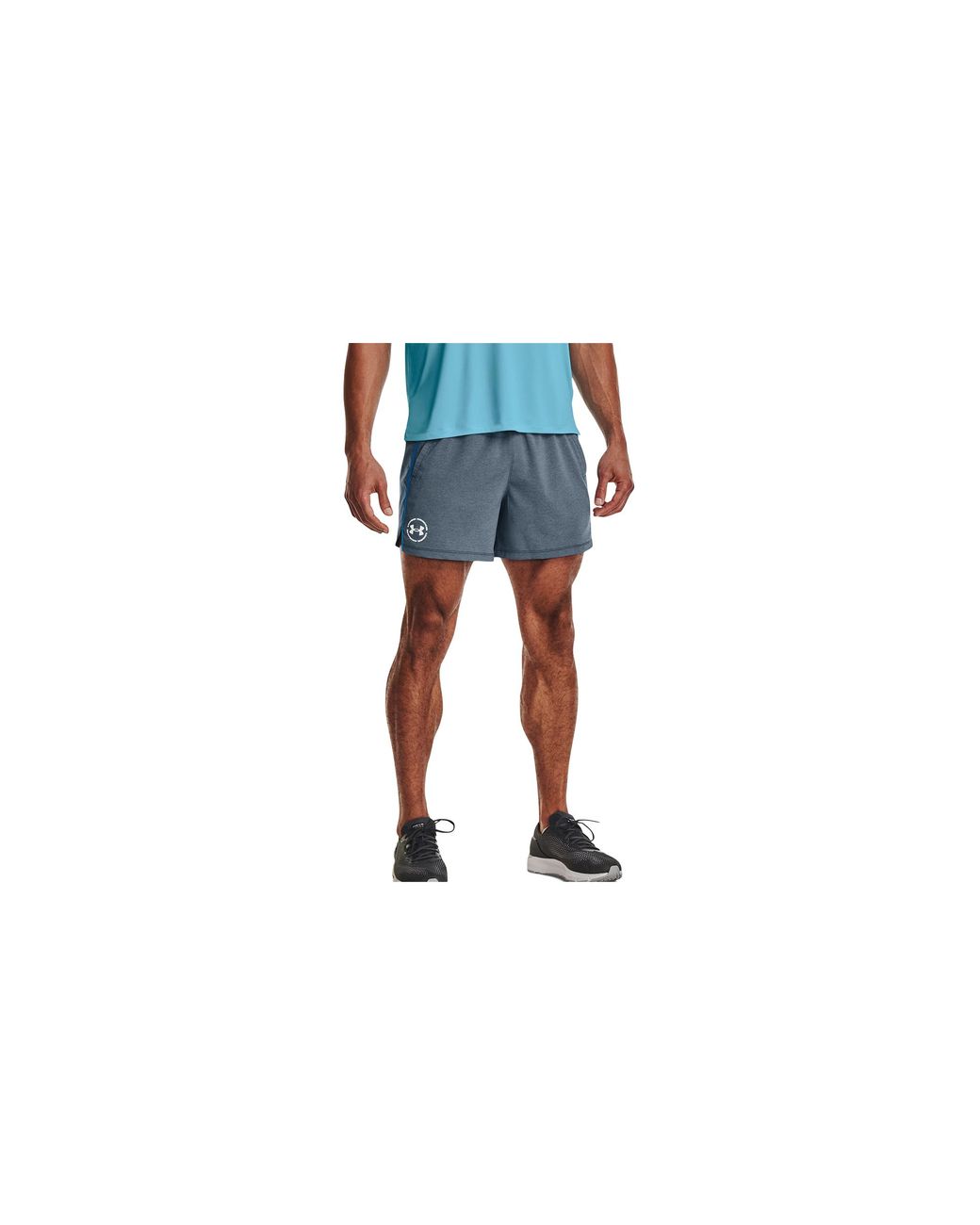 Under Armour Black Run Up The Pace 5" Running Shorts "Heather Royal" 1374277 481" for men