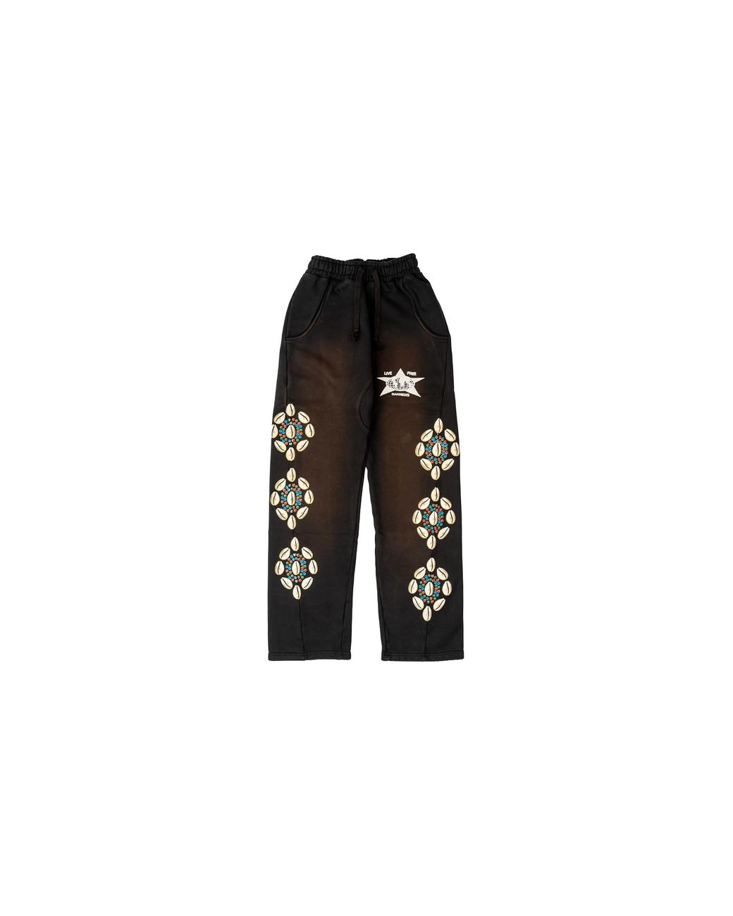 Barriers Black Cowrie Shell Logo Sweatpants "Sunfaded Multi" Bar61" for men