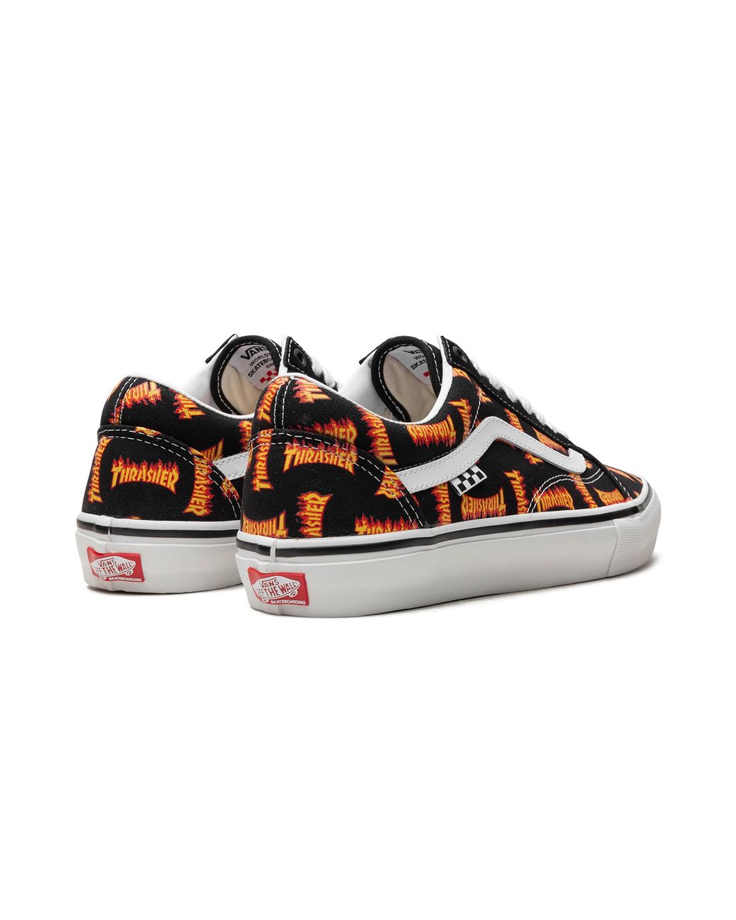 Vans Black Old Skool "Thrasher All Over Flame Logo" Vn0005W0Bml" for men