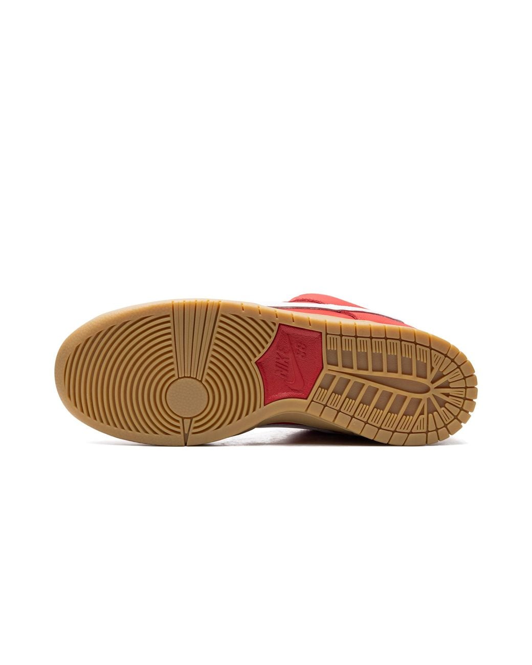 Nike Red Sb Dunk Low Pro "University Gum" Shoes for men