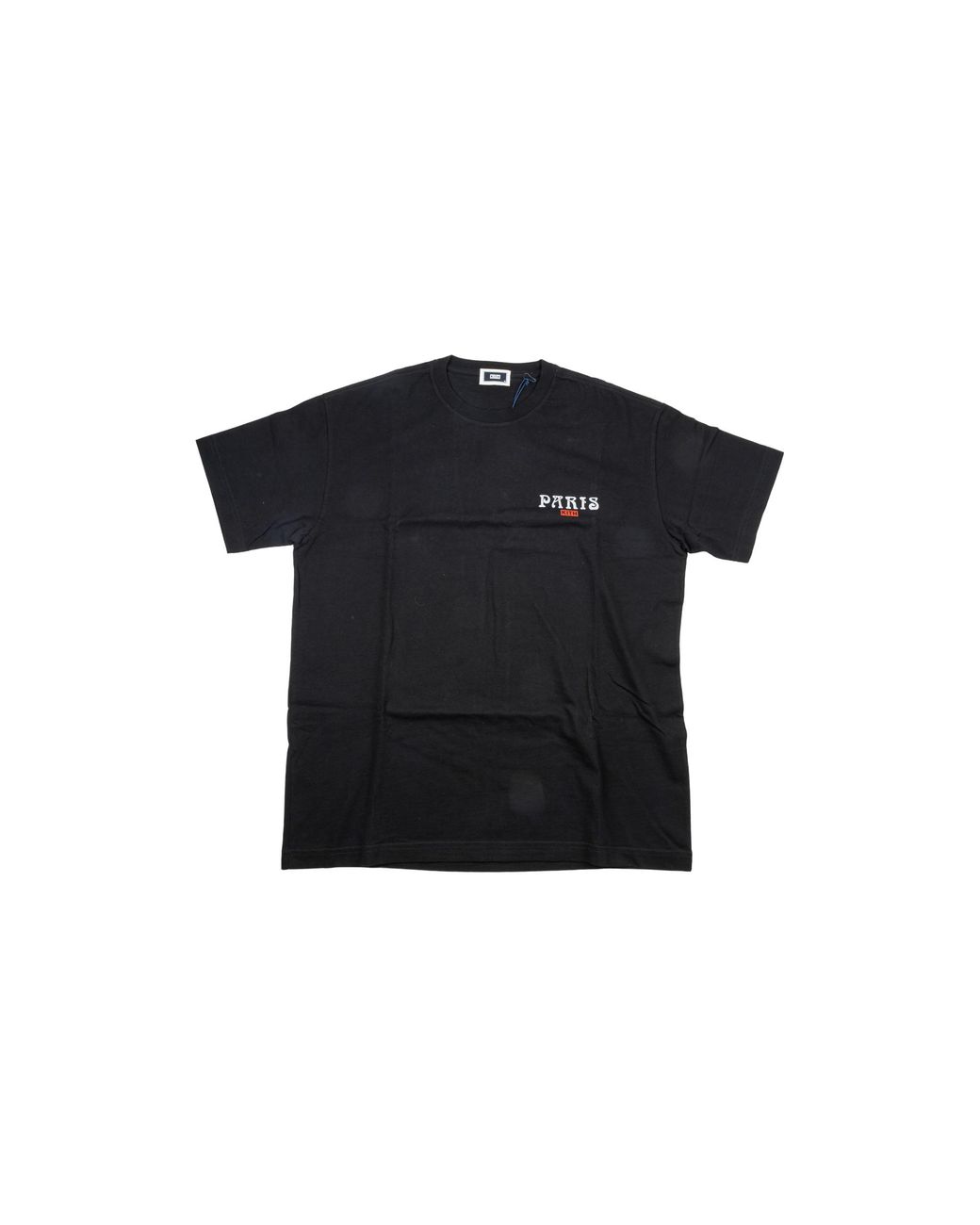 Kith Black Paris Eiffel Cafe Logo T-Shirt Khm034690 001" for men