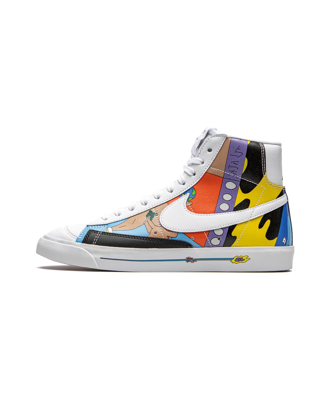 Nike Black Flyleather Blazer '77 Qs "Ruohan Wang" Cz3775 900" for men