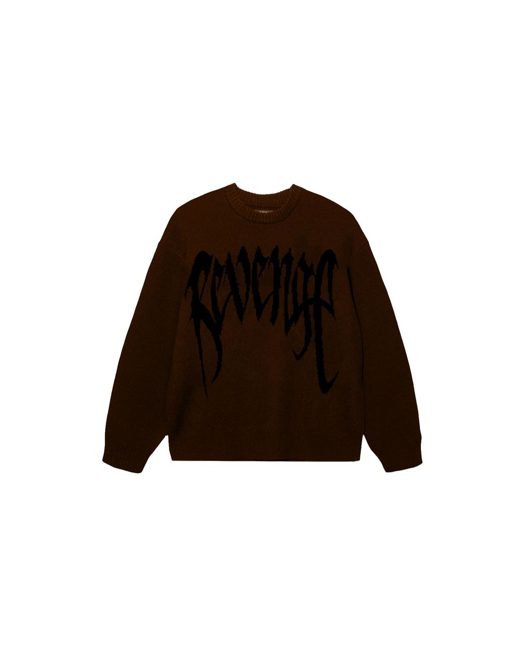 REVENGE Black Arch Logo Knit Sweater Rev0009" for men