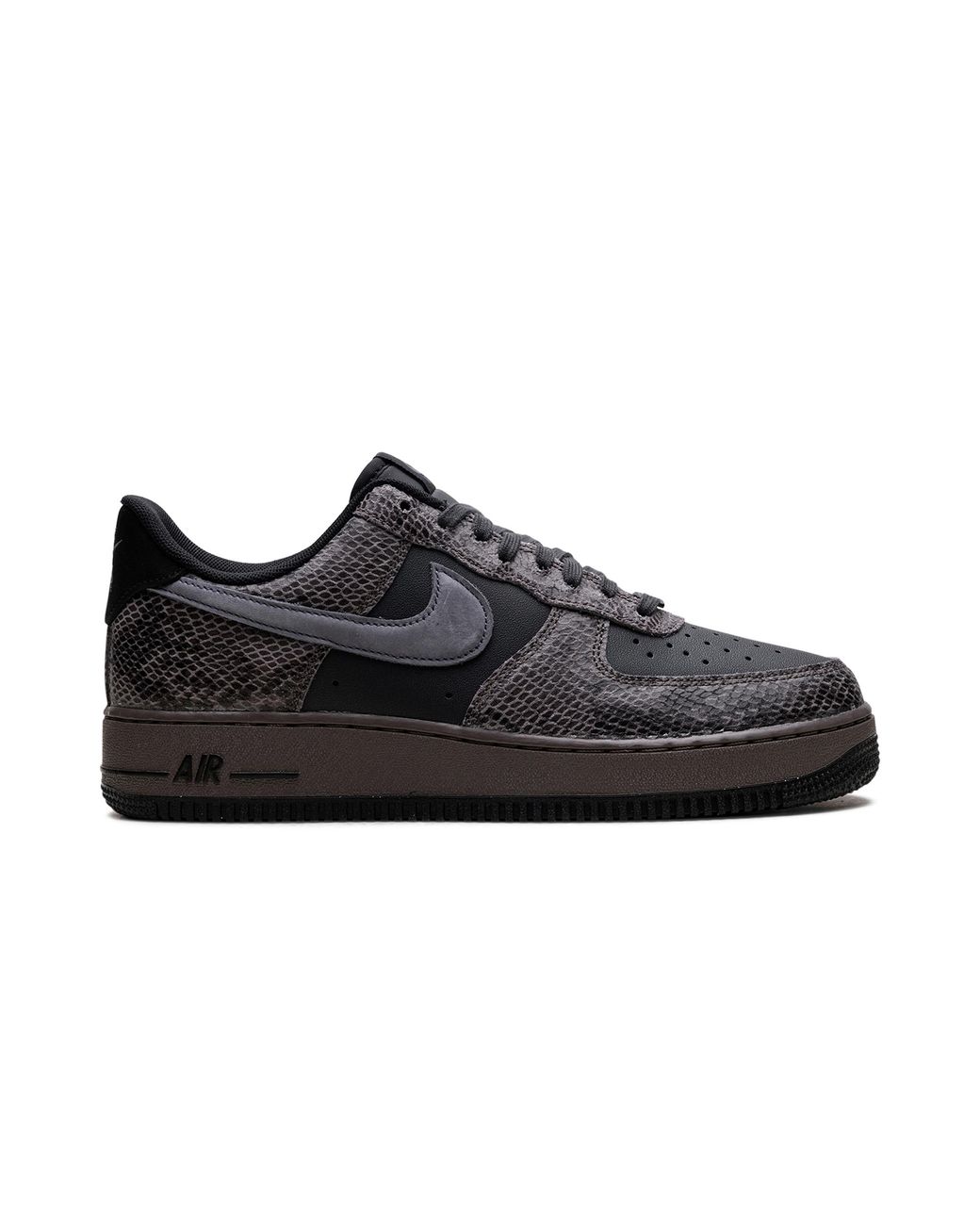 Nike Black Air Force 1 Low "Off Noir Snakeskin" Hf2898 001" for men