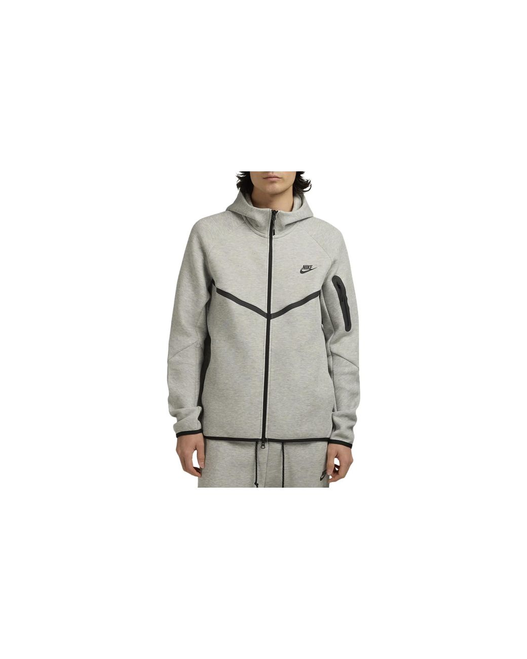 Nike Black Tech Full-Zip Windrunner Hoodie Hv0949 063" for men