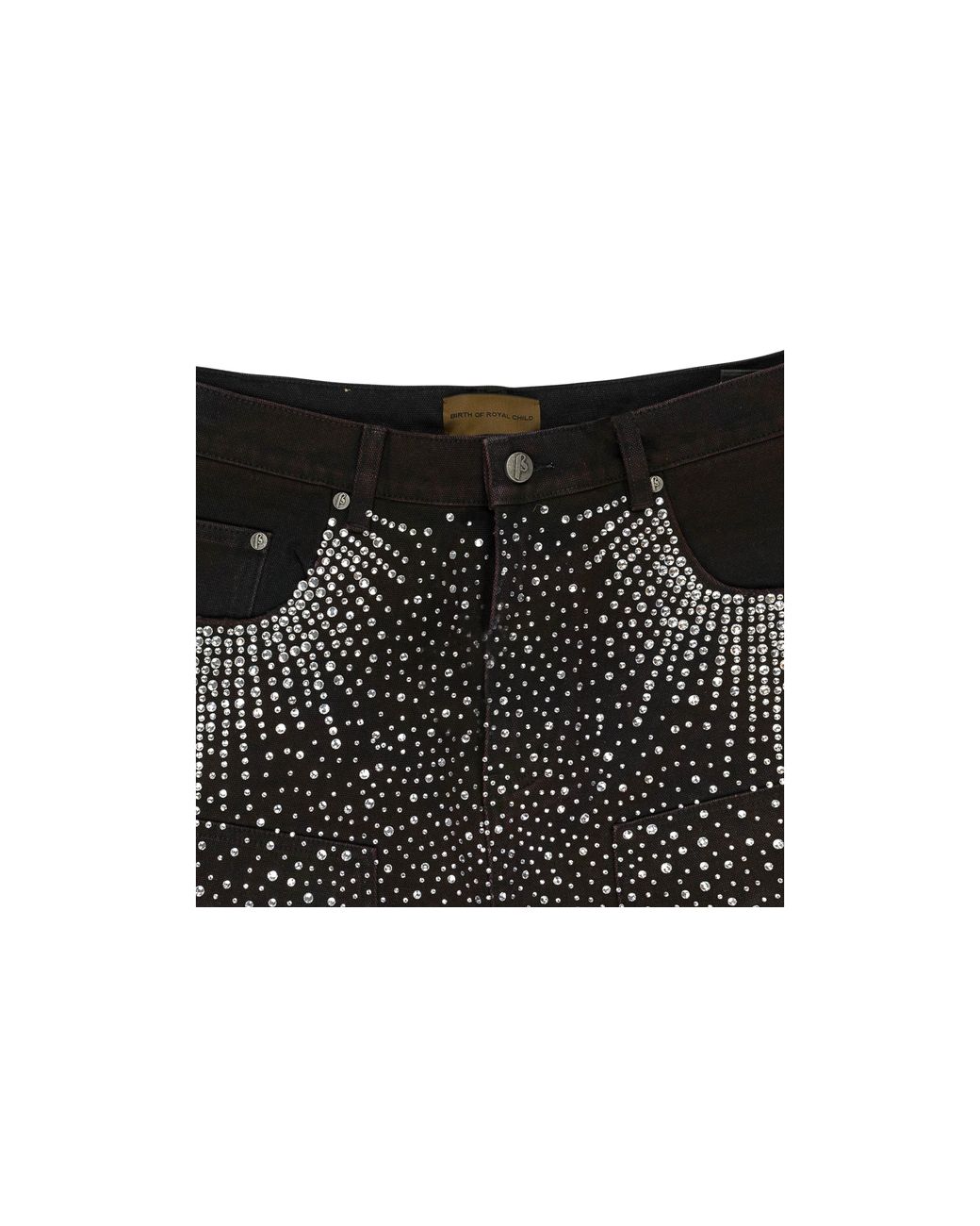 BIRTH OF ROYAL CHILD Black Redial 20K Diamond Jorts Rhinestone" Bc24Sssp02_Blk" for men