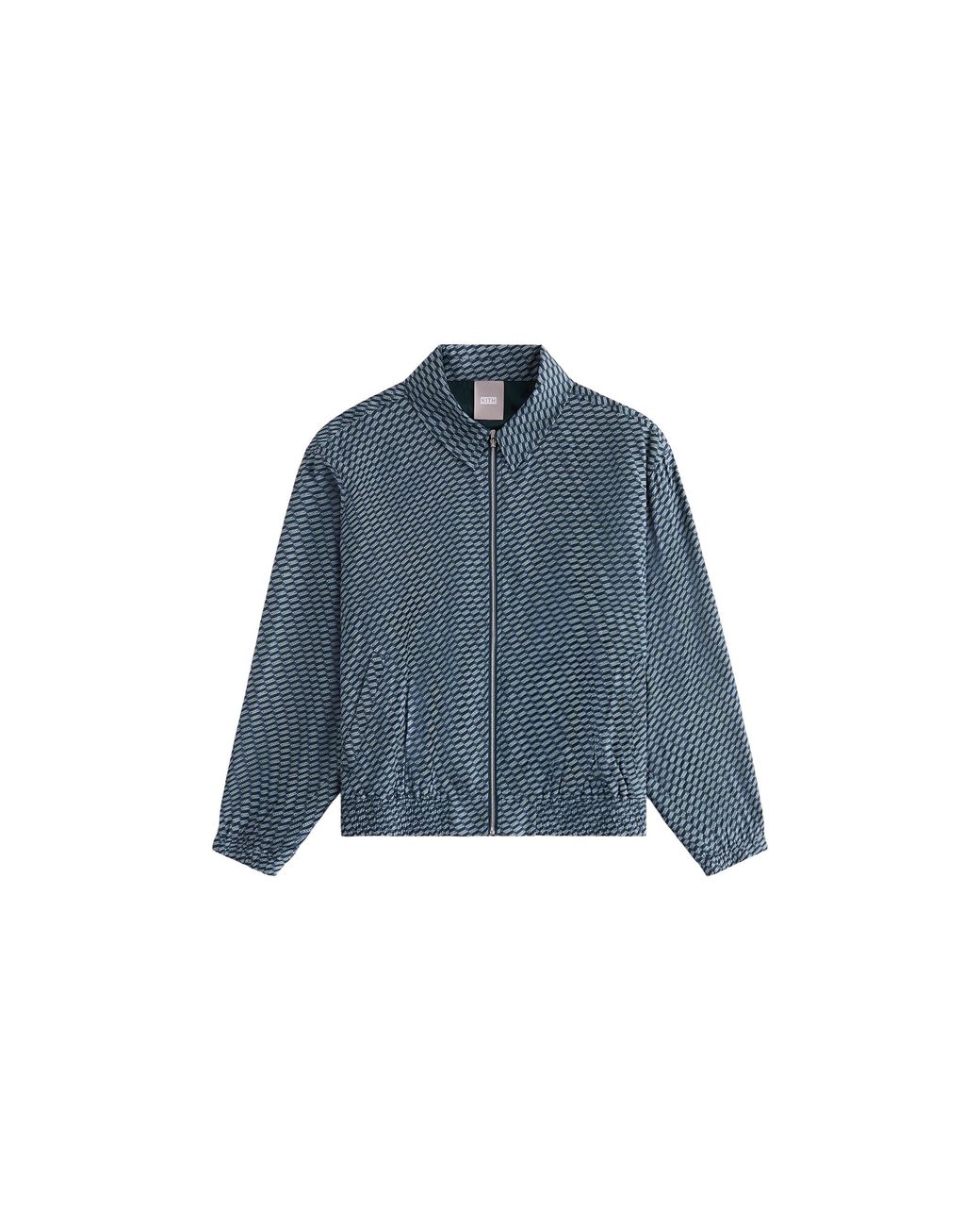 Kith Blue Gesa Monogram Silk Coach Jacket Khw010114 336"