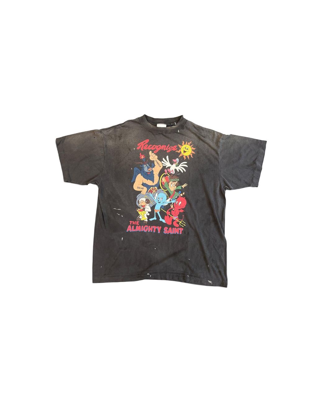 SAINT Mxxxxxx Black Almighty Saint T-Shirt Sm Mk8 0000 008" for men