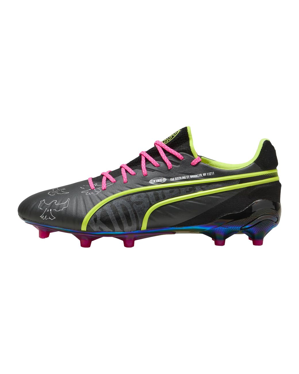 PUMA Black King Ultimate Fg/Ag "Kidsuper Electric Lime" 108437 01" for men
