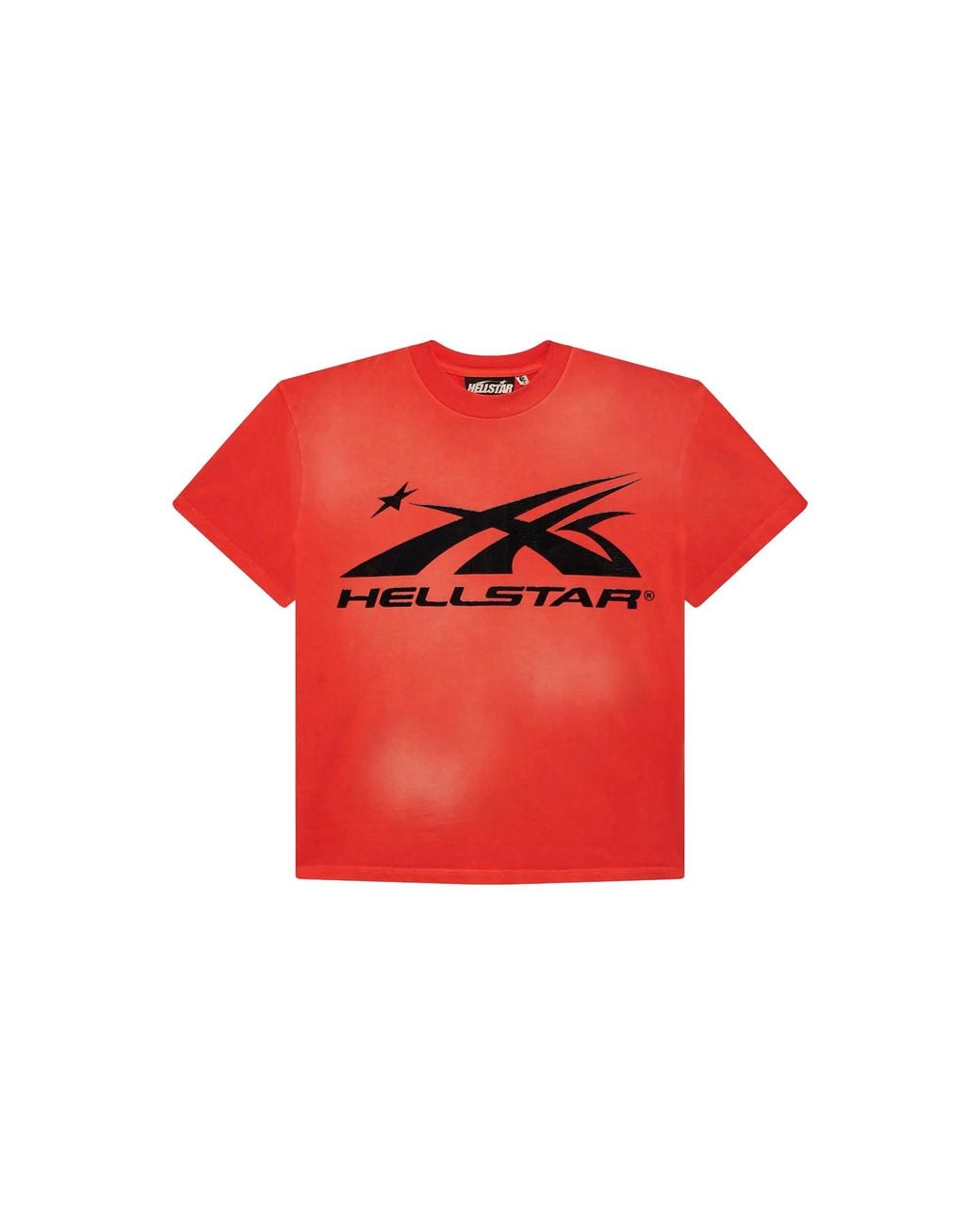 HELLSTAR Red Sport Logo Gel T-Shirt Hsr463" for men