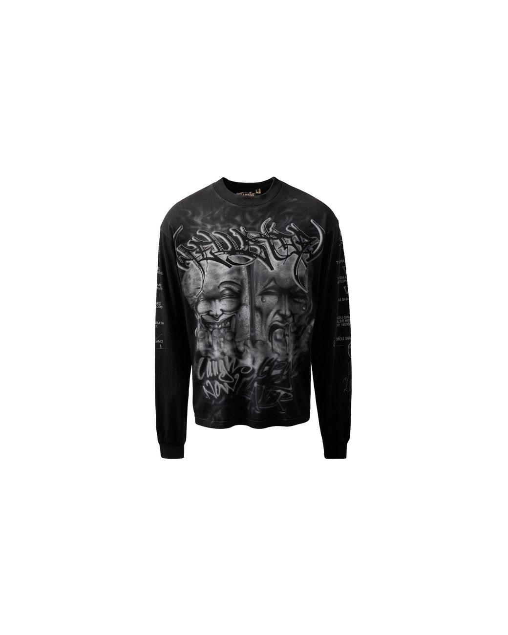 HELLSTAR Black Laugh Now Cry Later Long-Sleeve Hsr259" for men