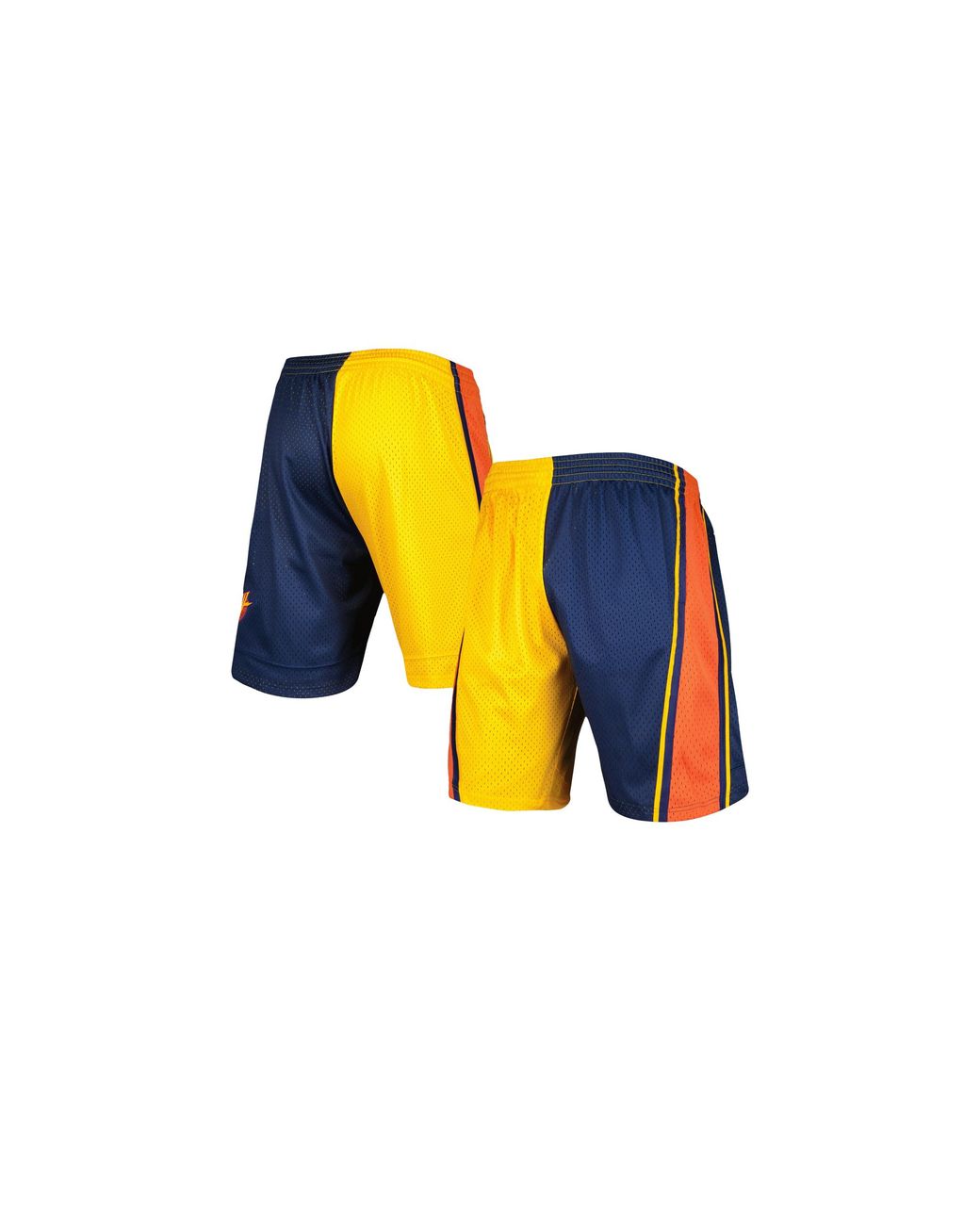 Mitchell & Ness Black Split Swingman Shorts "Nba Golden State Warriors 2009" Smsh4855 Gsw09Pppnyyw" for men