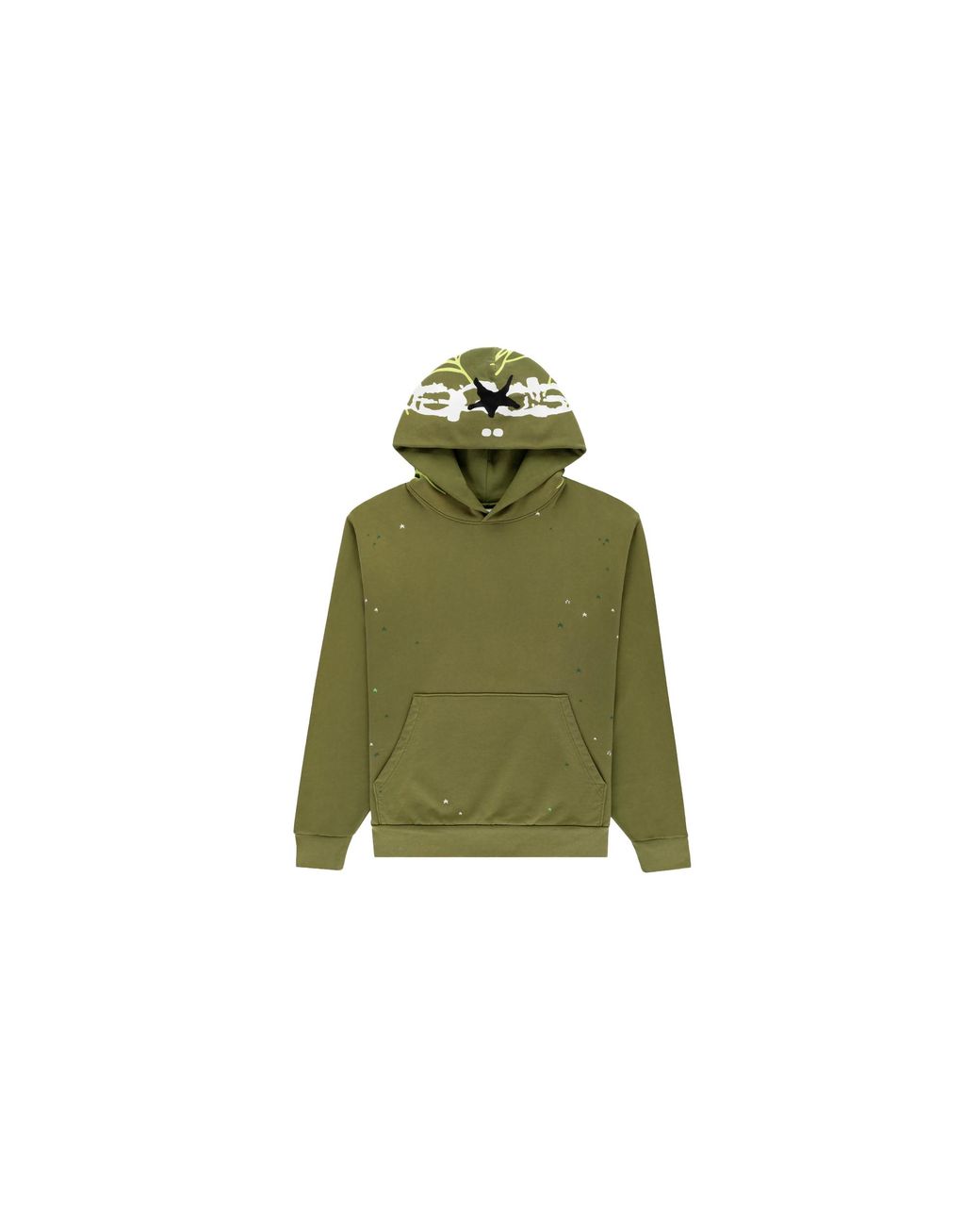 Sp5der Green Heavy Web Hoodie 87" for men