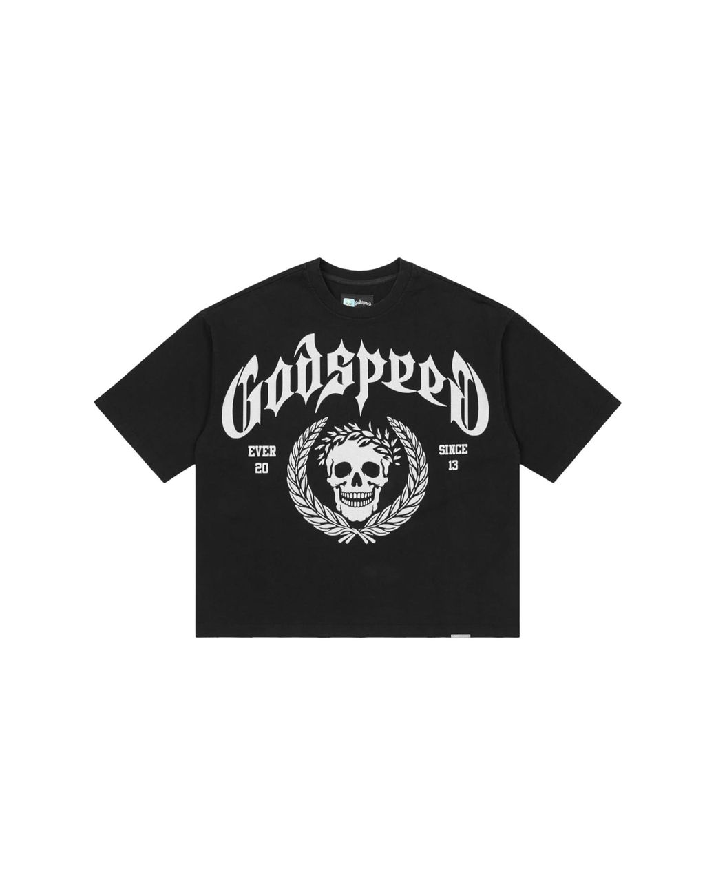 GODSPEED NEW YORK Black Victor Crest T-Shirt Gs361" for men