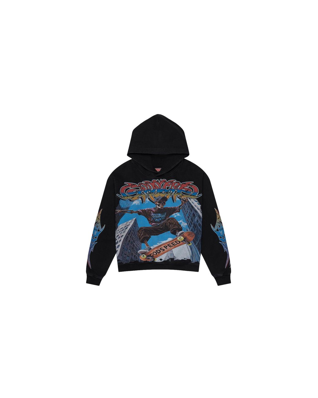 GODSPEED NEW YORK Black Ollie Hoodie Wash" Gs073" for men