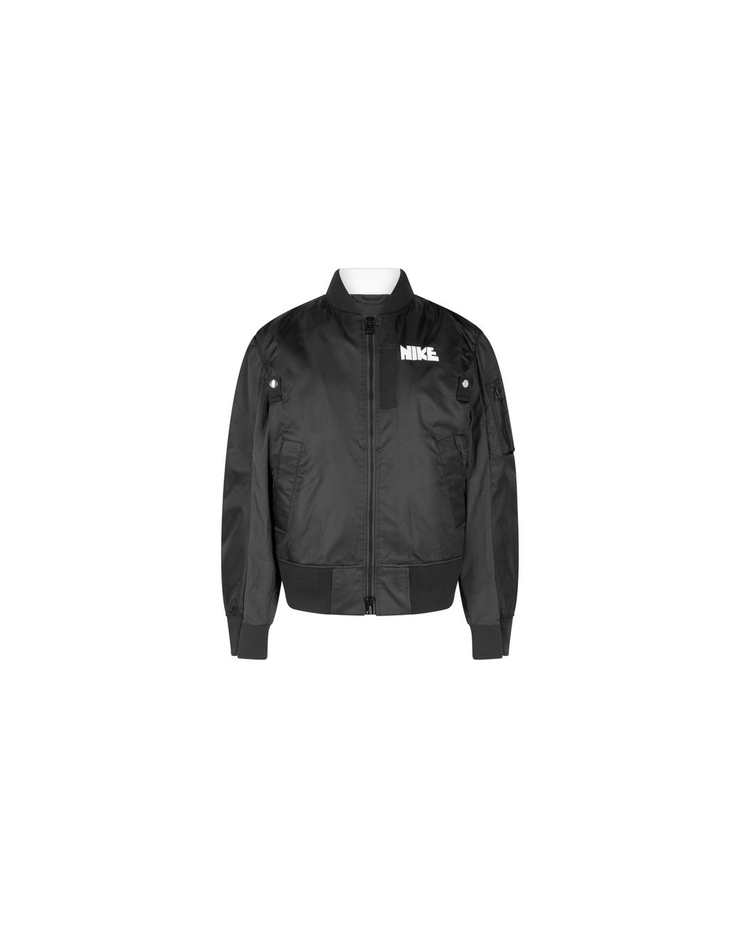 Nike Black X Sacai Layered Bomber Jacket Cv5732 010"