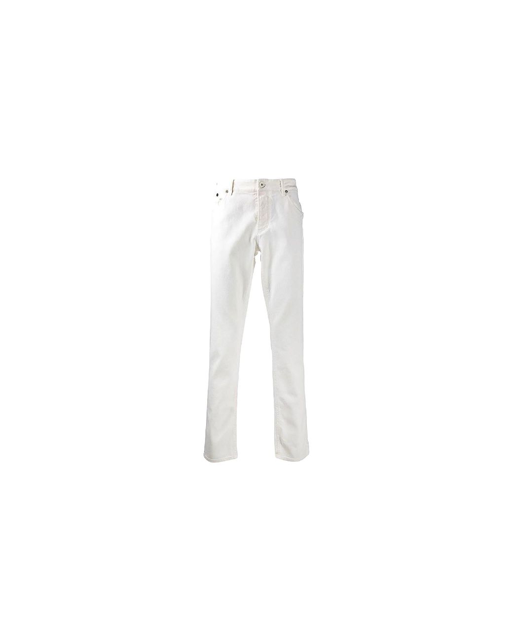 Brunello Cucinelli Black Straight-Leg Trousers Brun762" for men