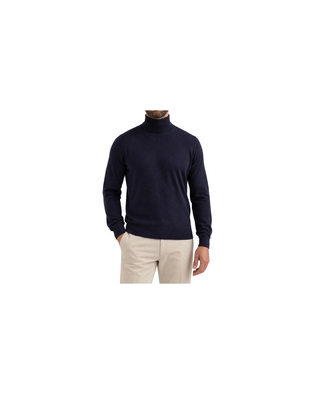 Brunello Cucinelli Blue Wool Silk Sweater Brun2352" for men