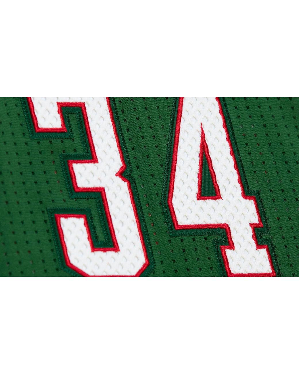 Mitchell & Ness Green Road Jersey "Nba Milwaukee Bucks 2013 Giannis Antetokounmpo" Ajy44954 Mbu13Ganbugn" for men