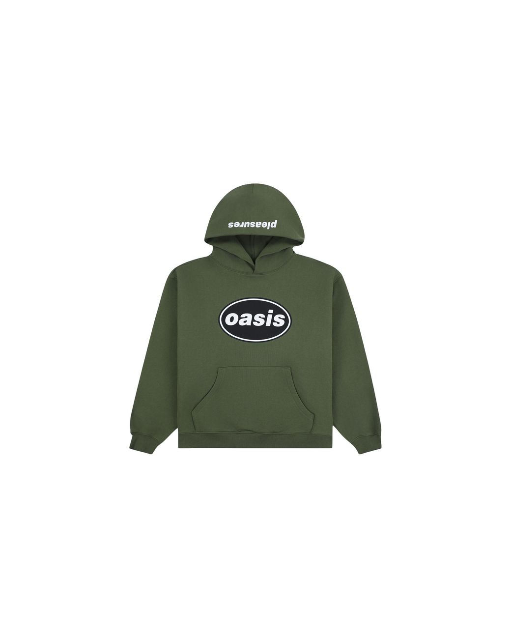 Pleasures Green Knebworth Hoodie P26Oa005" for men