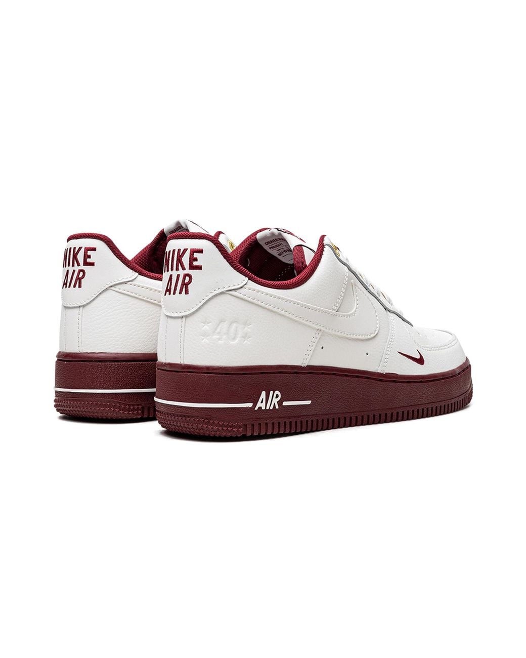 Nike White Air Force 1 Lo Mns "40Th Anniversary" Dq7582 100"