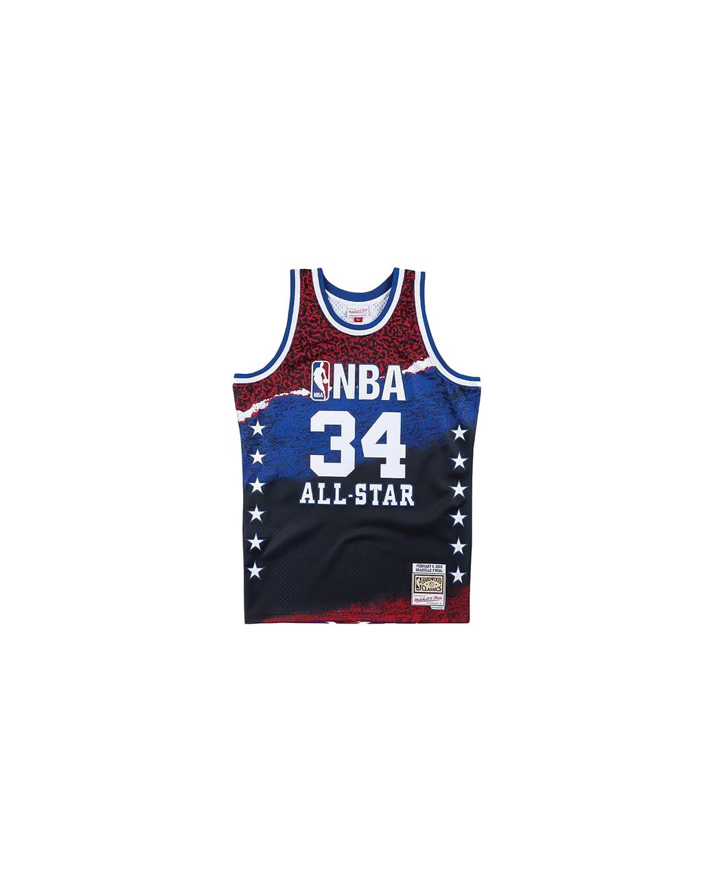 Mitchell & Ness Black Nba Sublimated Shaquille O'Neal Swingman Jersey "2003 Allstar West for men