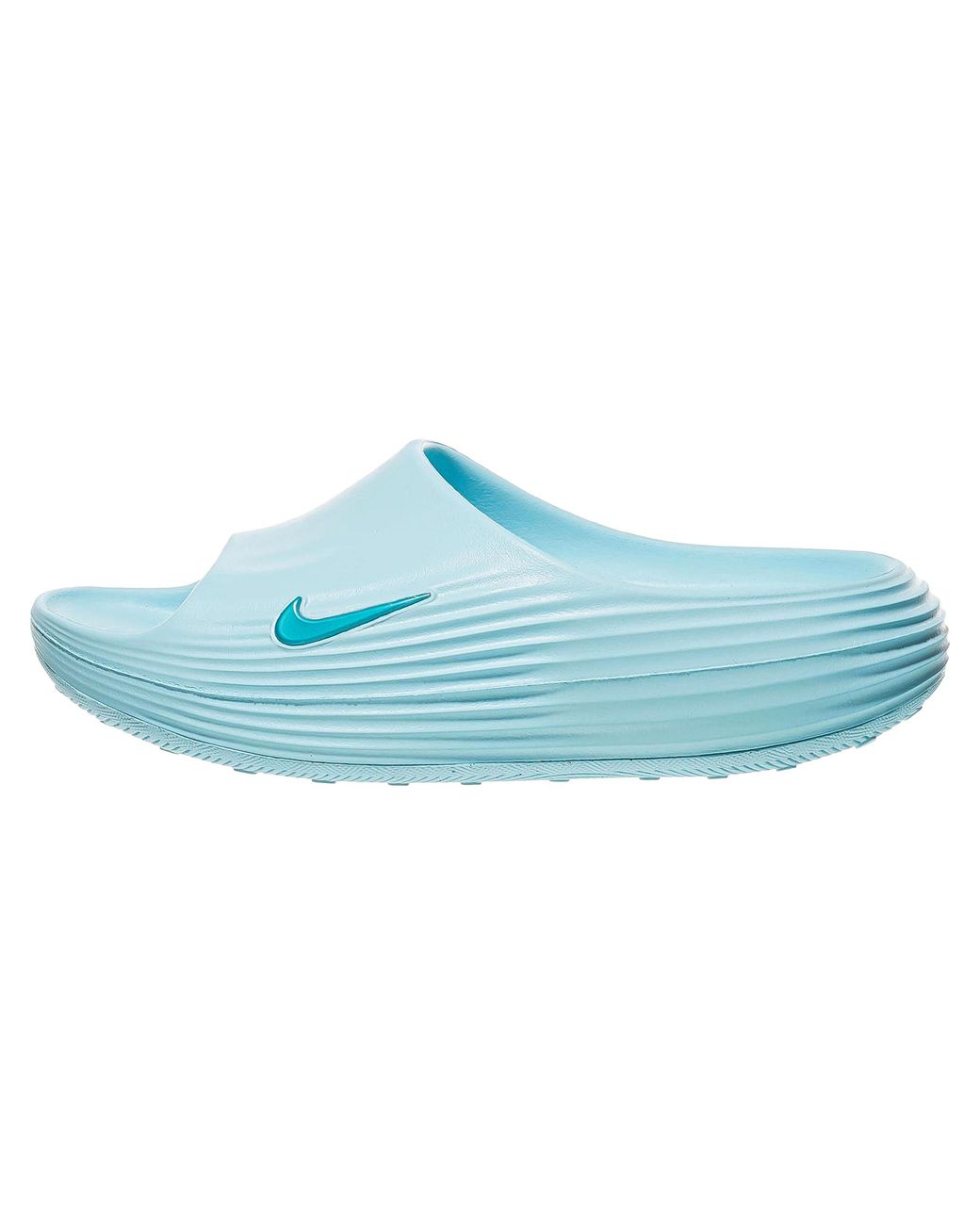Nike Blue Reactx Rejuven8 Slides "Glacier Ice Cactus" Hv4484 401"
