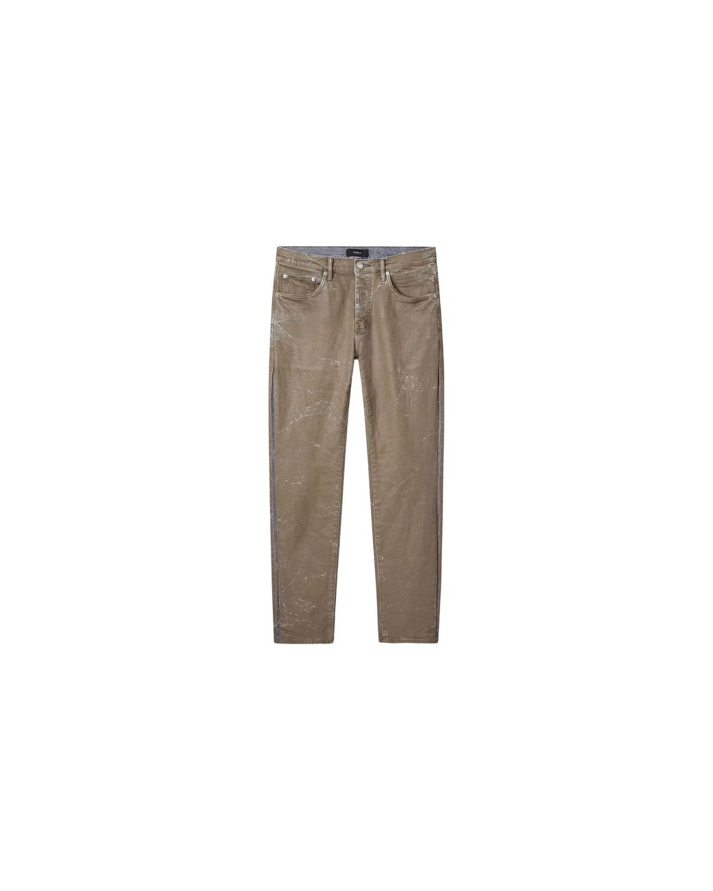 Purple Brand Black Fracture Coated Jeans "Tan" P001 Vctv425" for men