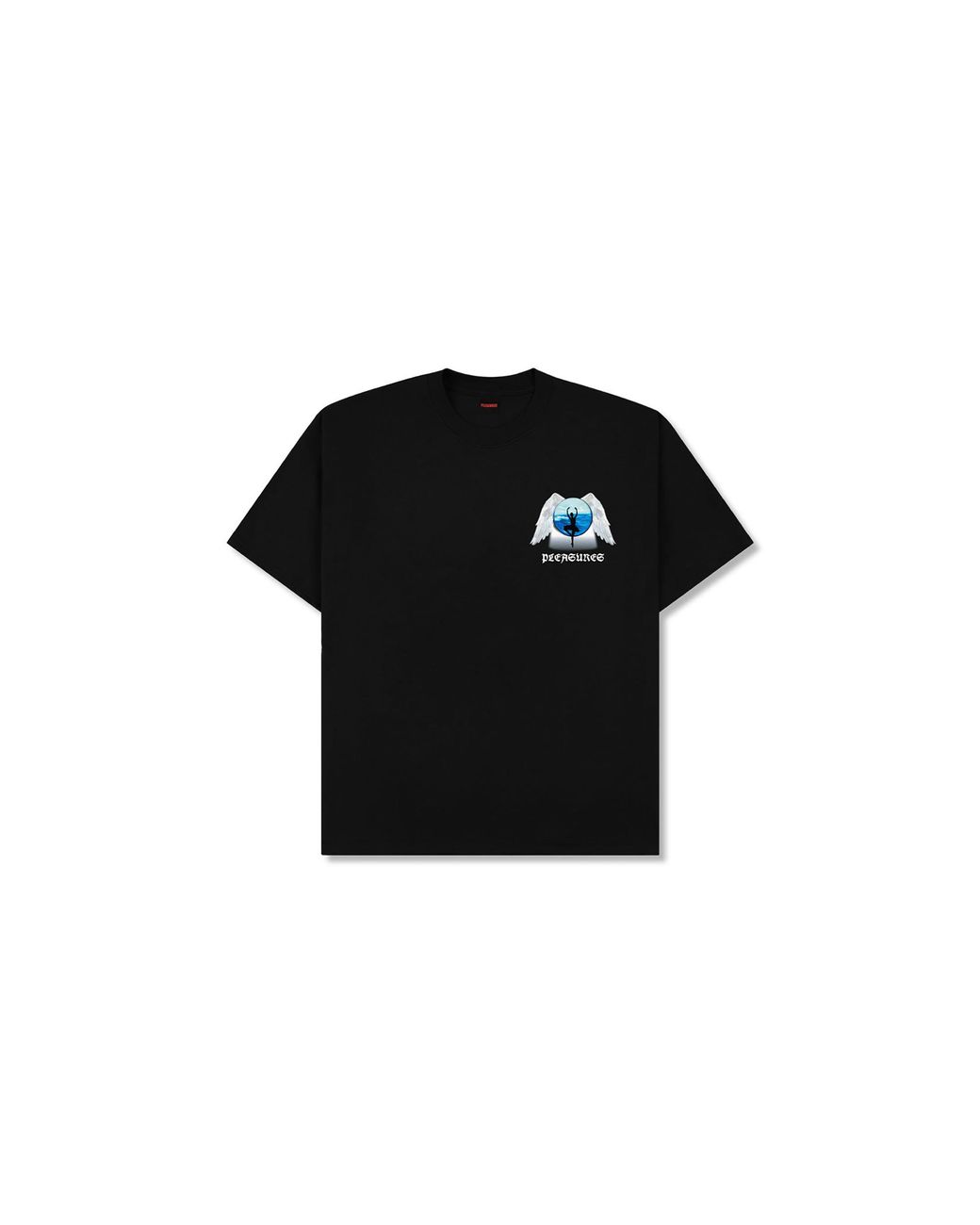 Pleasures Black Angle Place Ss T-Shirt P25W068- for men