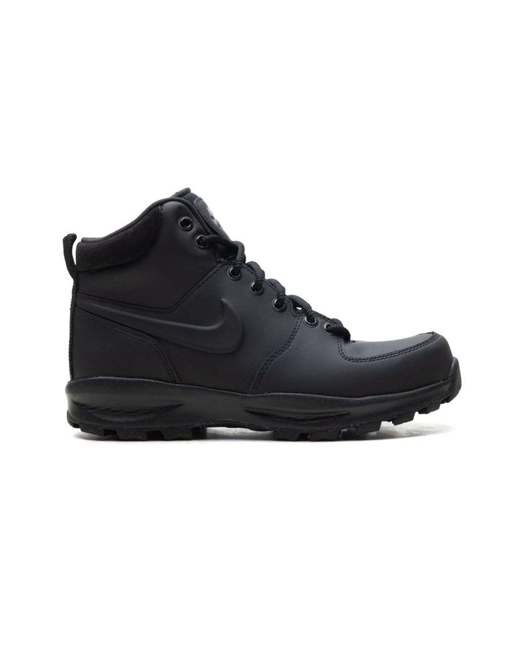 Nike Black Manoa Leather "Triple" Hf7095 001" for men