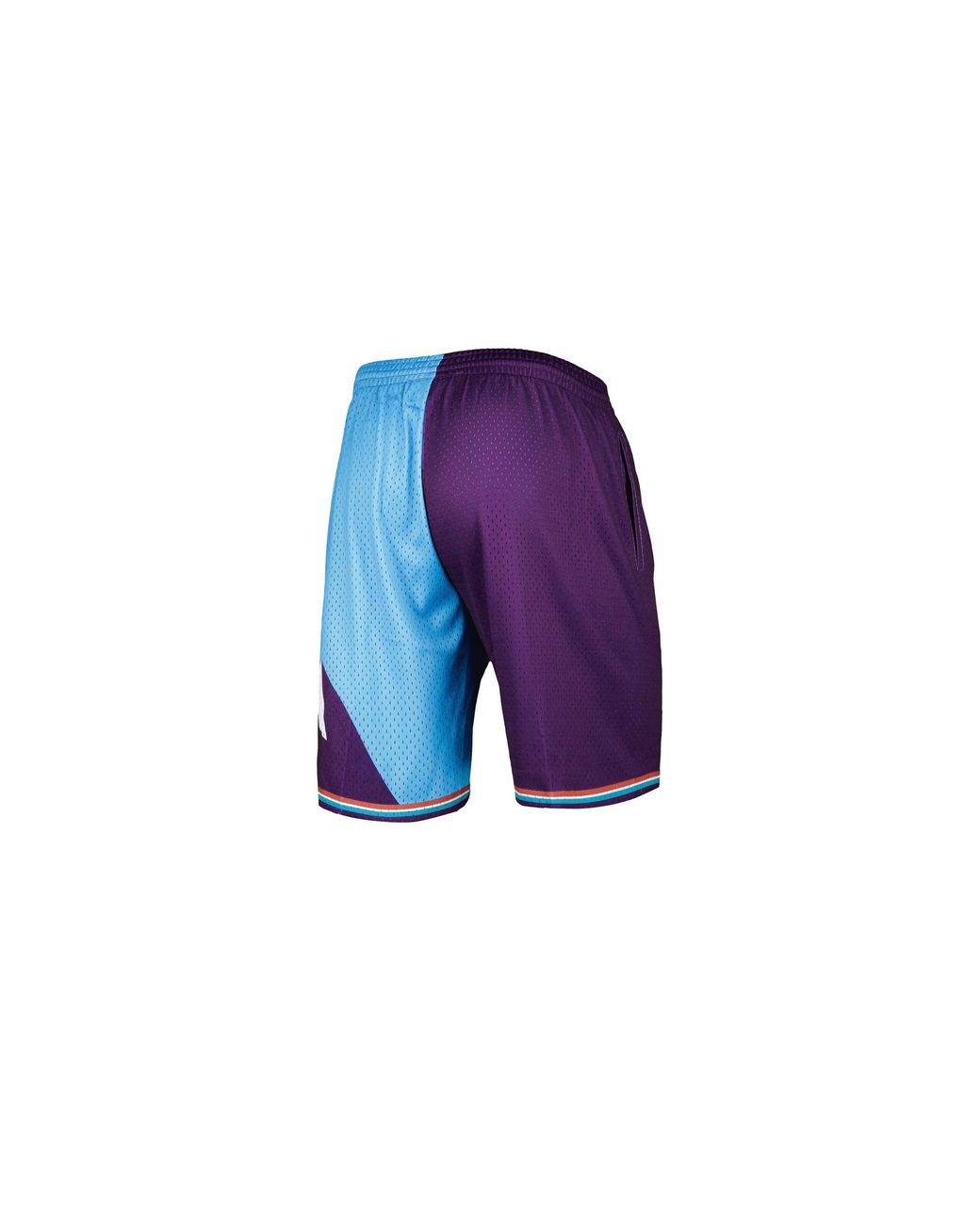 Mitchell & Ness Black Split Swingman Shorts "Nba Utah Jazz 1996" Smsh4855 Uja96Ppptlpr" for men