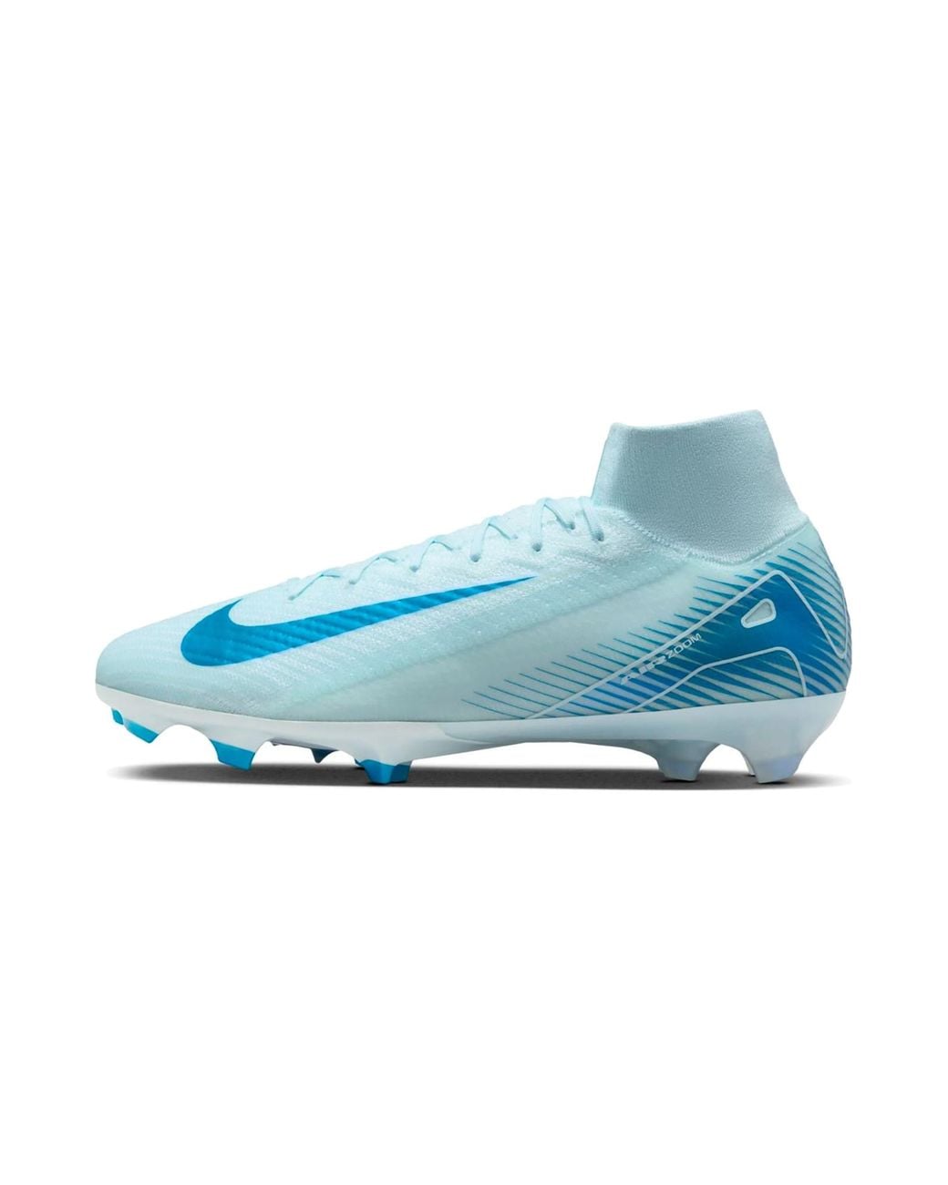 Nike Blue Mercurial Superfly 10 Elite Firm-Ground High-Top Soccer Cleats for men