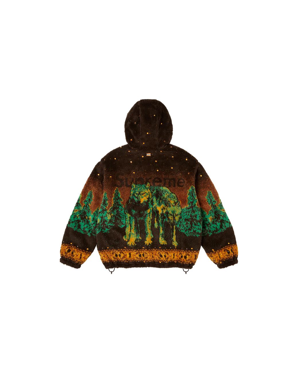 Supreme Green B.B. Simon Reversible Hooded Fleece Jacket "Fw25