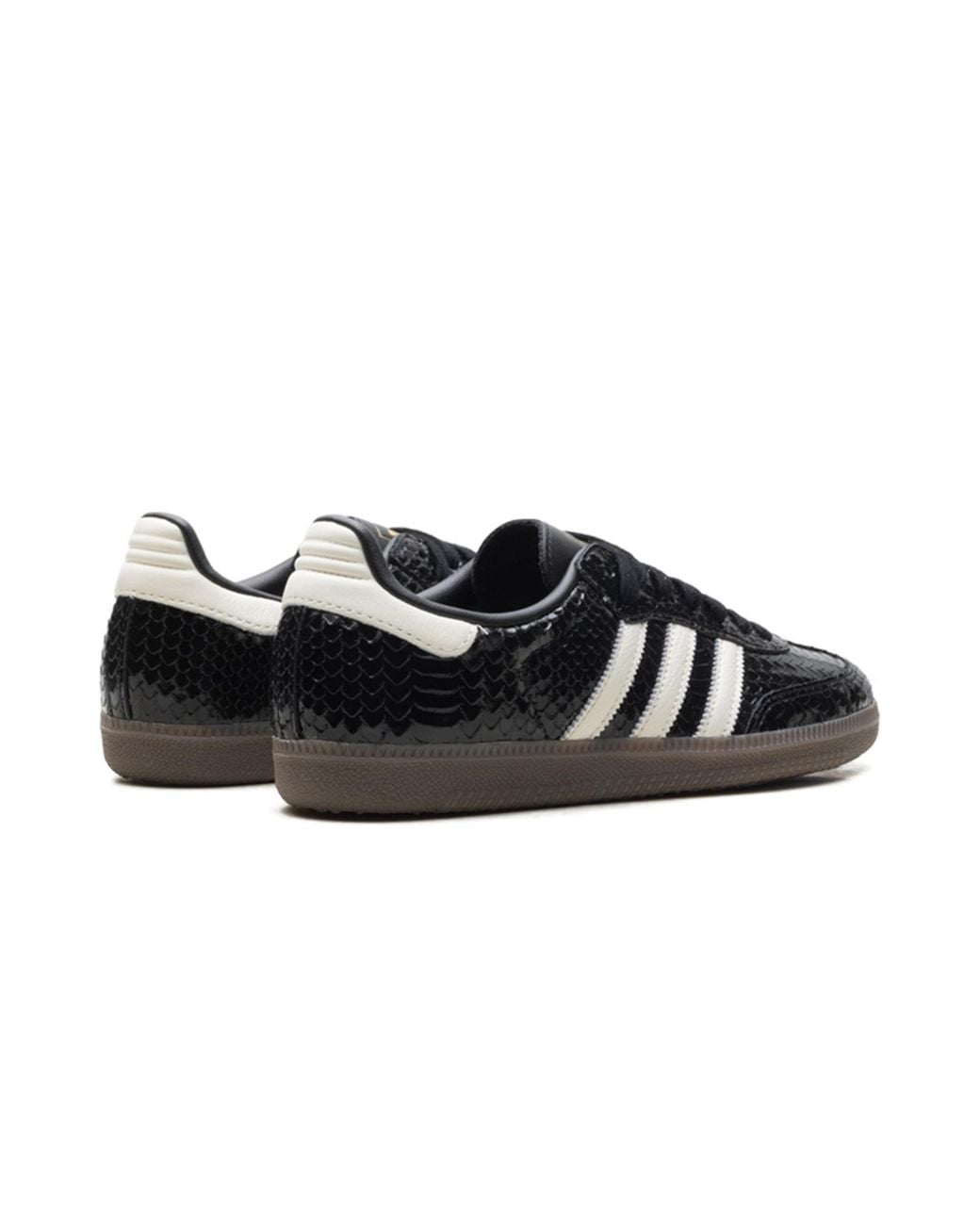 Adidas Black Samba Og Wnns "Patent Snakeskin Off" Ih9015"